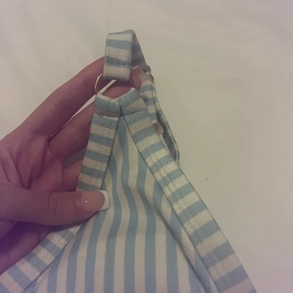 LA Hearts ‘Fixed’ Stripe Triangle Bikini Top - Picture 9 of 9